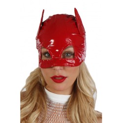 Catwoman masque en vinyl rouge