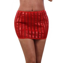 Short skirt in tulle red