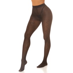 Tights with geometric pattern